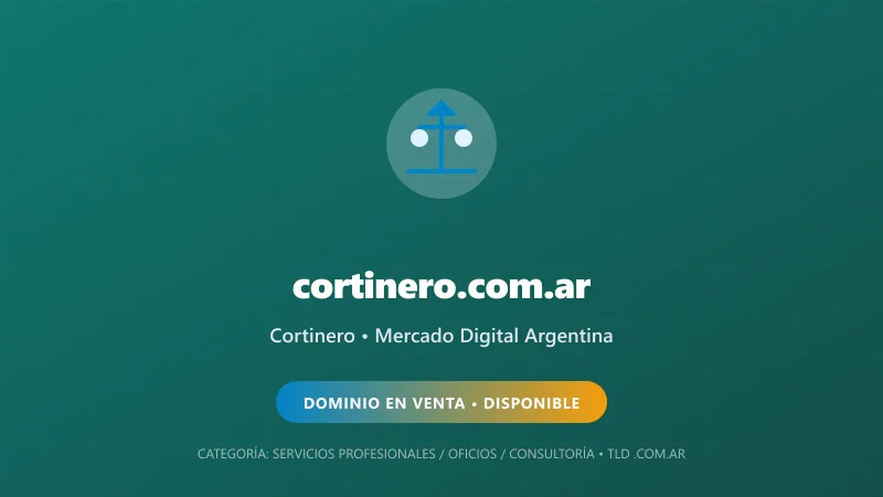 Identidad gráfica y activo digital para Cortinero en Argentina